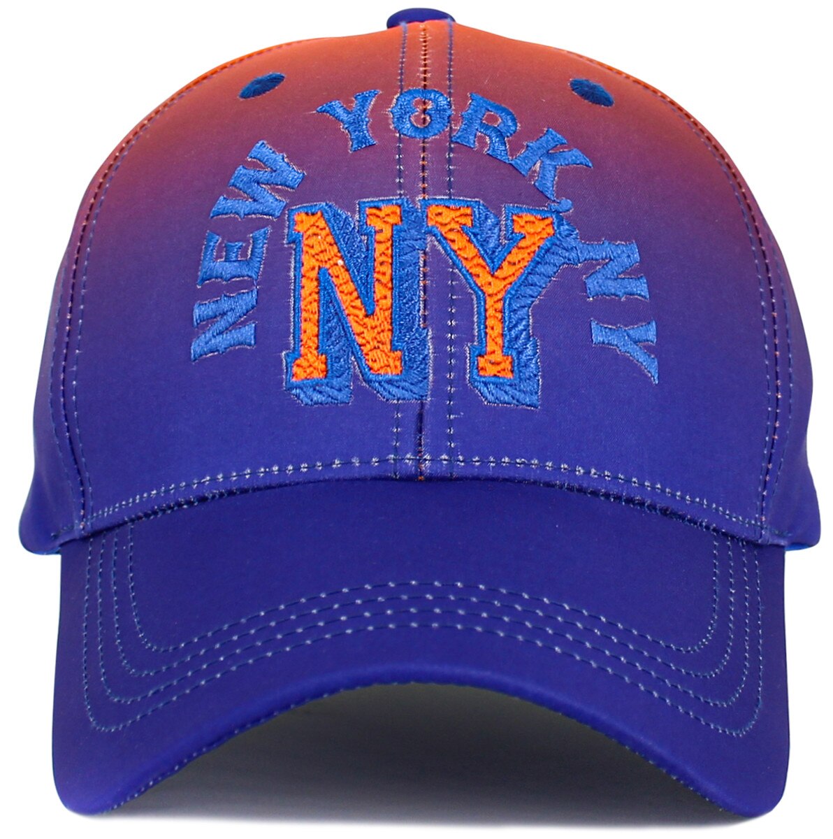 Orange Royal Blue New York, NY Vintage Cap Front View